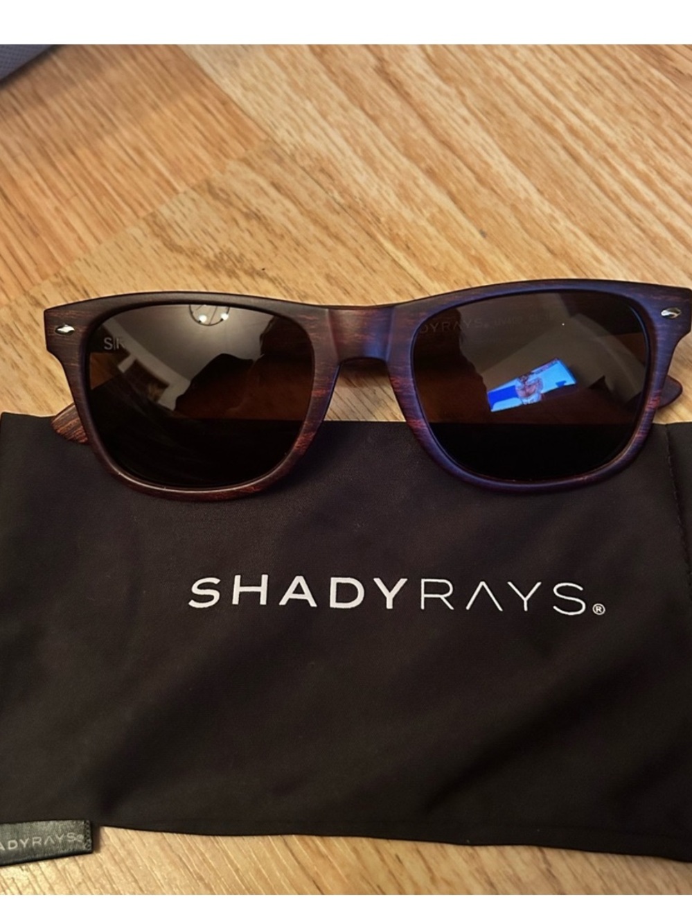 NWOT Shady Rays Wood Tortoise Shell Sunglasses in Brown